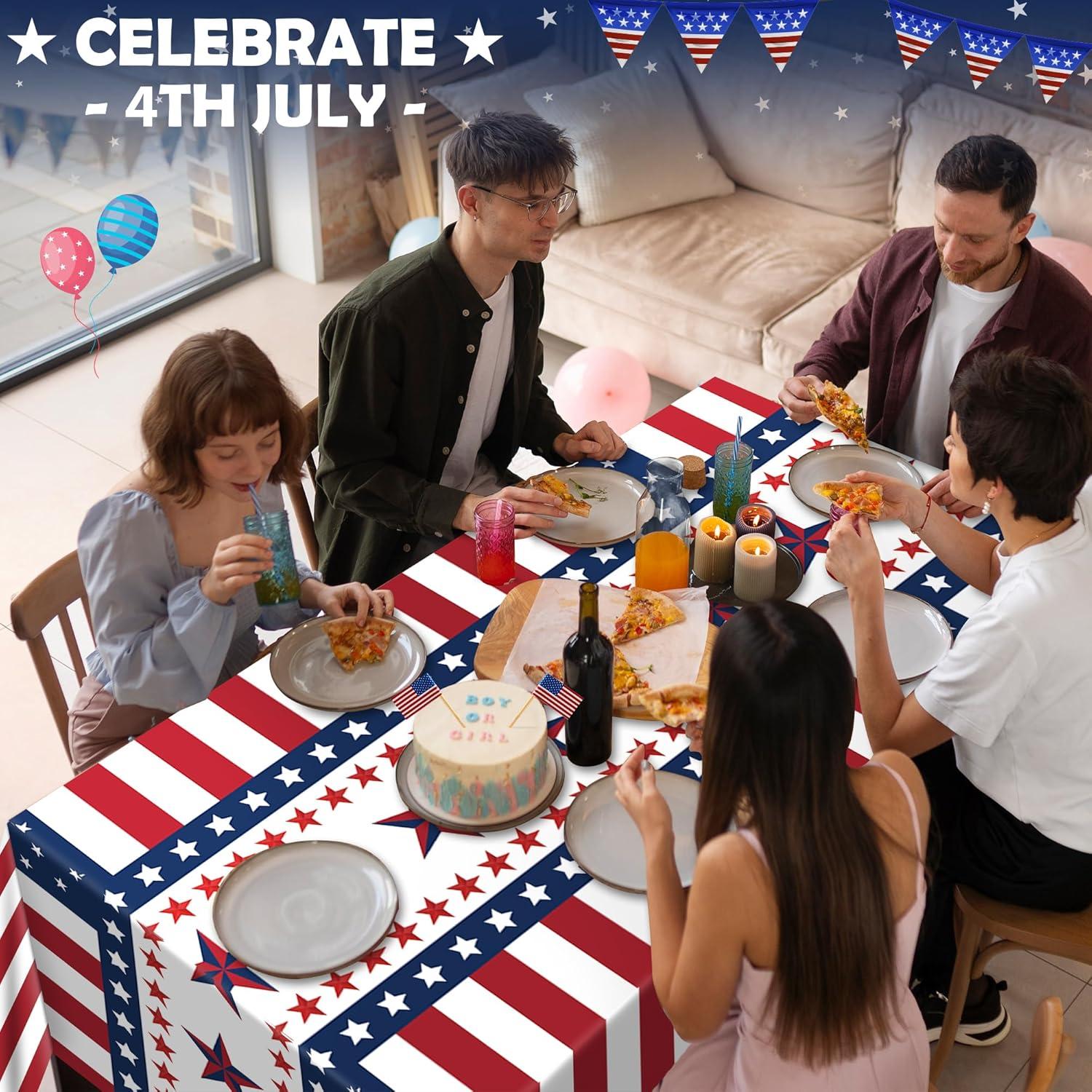 image:imageCinco De Mayo Decorations Fiesta Mexican Party Tablecloth Cinco De Mayo Table Decorations for Taco Party Mexican Theme Birthday Fiesta Party Favors Accessories for Home Dining Kitchen2 PackRed White Blue