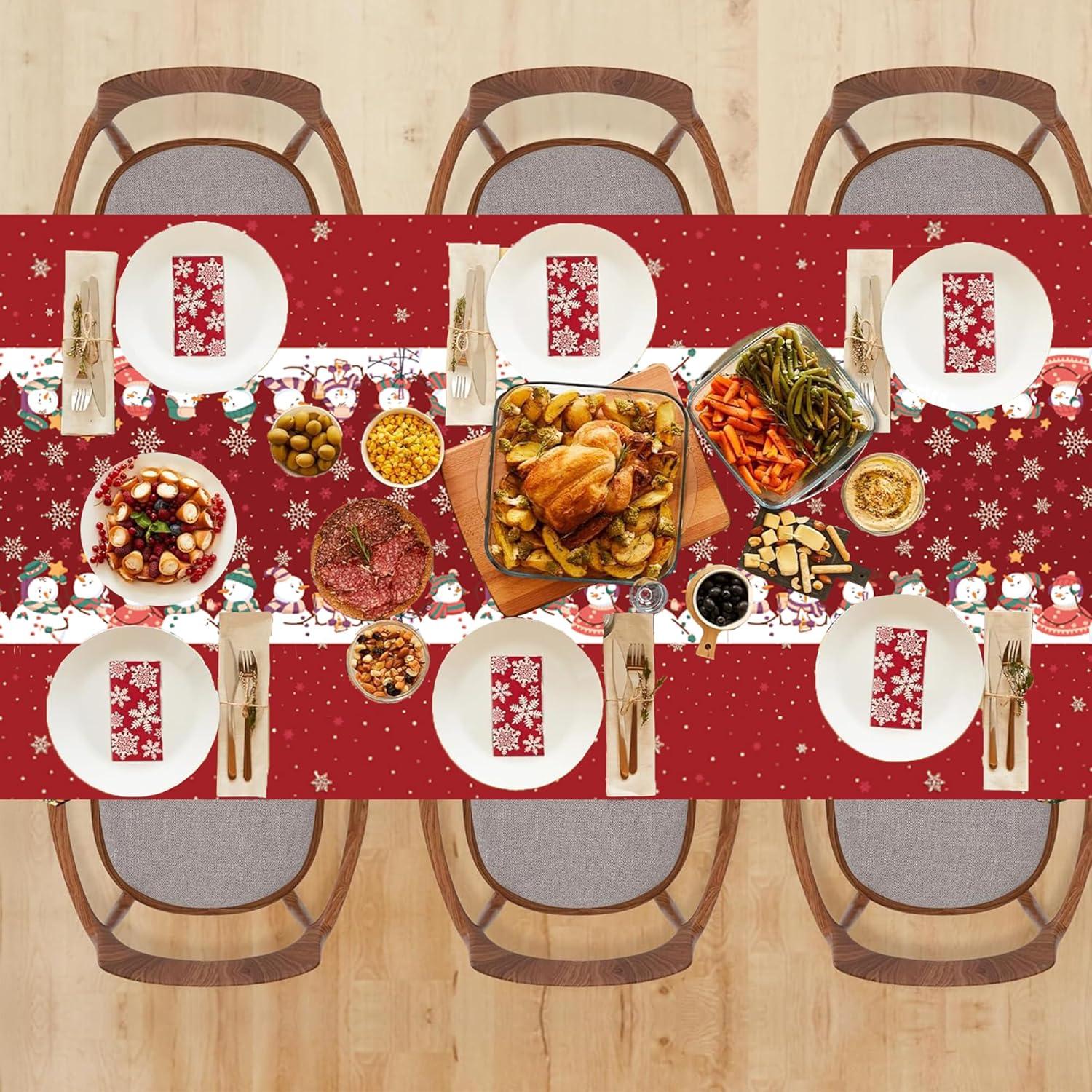 image:imageCinco De Mayo Decorations Fiesta Mexican Party Tablecloth Cinco De Mayo Table Decorations for Taco Party Mexican Theme Birthday Fiesta Party Favors Accessories for Home Dining Kitchen2 PackRed Green White
