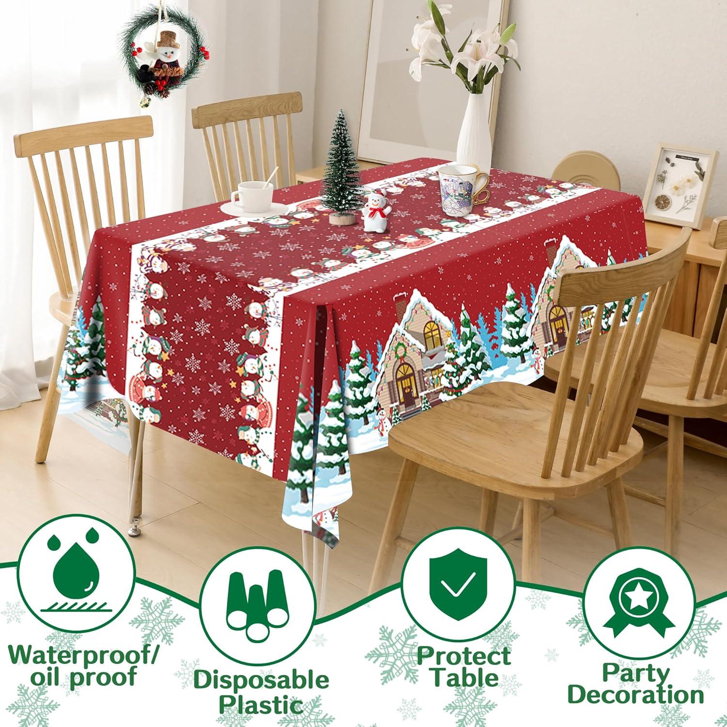 image:imageCinco De Mayo Decorations Fiesta Mexican Party Tablecloth Cinco De Mayo Table Decorations for Taco Party Mexican Theme Birthday Fiesta Party Favors Accessories for Home Dining Kitchen2 PackRed Green White