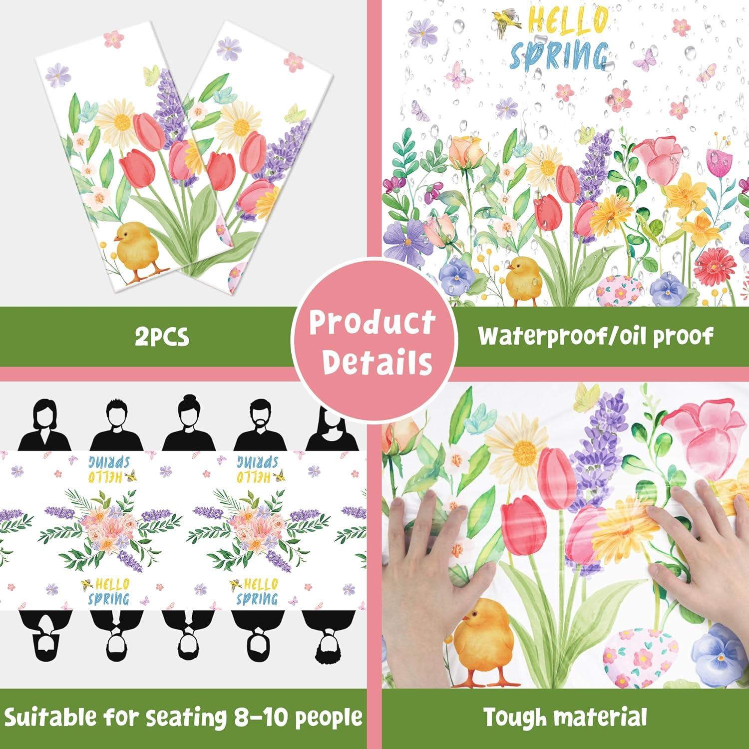 image:imageCinco De Mayo Decorations Fiesta Mexican Party Tablecloth Cinco De Mayo Table Decorations for Taco Party Mexican Theme Birthday Fiesta Party Favors Accessories for Home Dining Kitchen2 PackRed and Purple