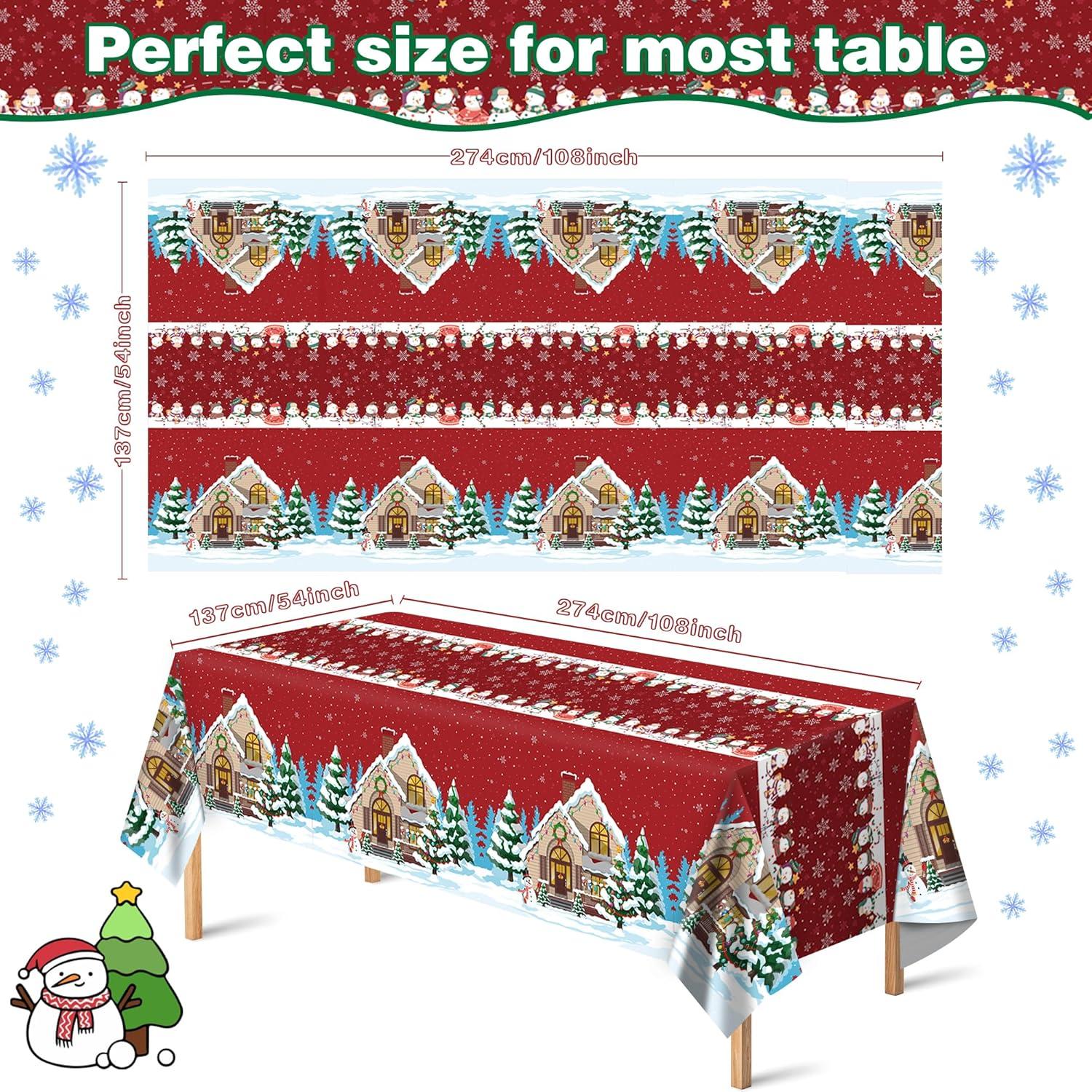 image:imageCinco De Mayo Decorations Fiesta Mexican Party Tablecloth Cinco De Mayo Table Decorations for Taco Party Mexican Theme Birthday Fiesta Party Favors Accessories for Home Dining Kitchen2 PackRed Green White