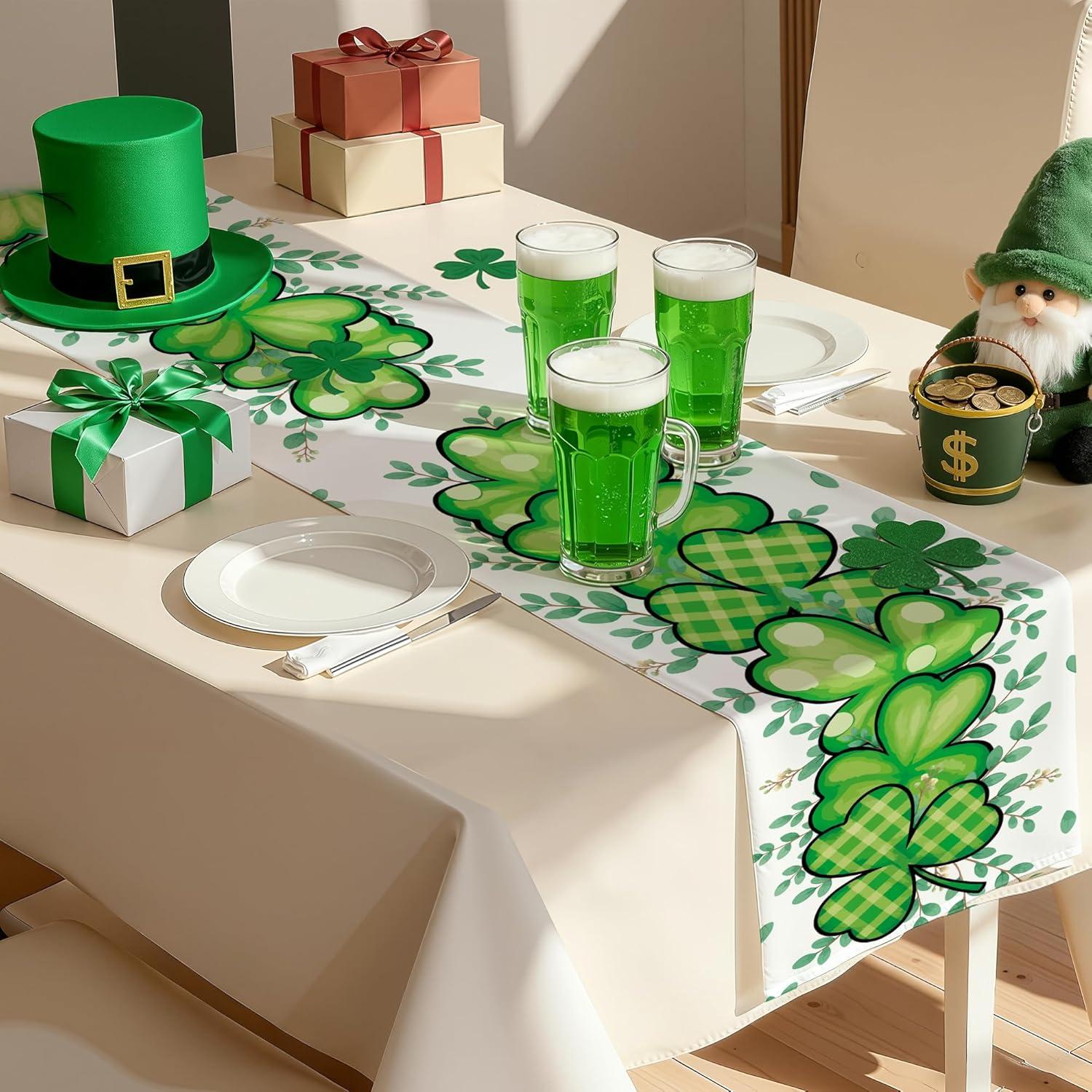 image:imageMexican Fiesta Table Runner Cinco De Mayo Decorations for Fiesta Party Decorations Dia De Los Muertos Decorations Cinco De Mayo Rustic Linen Home Dining Room Kitchen Table DecorSt Patricks day