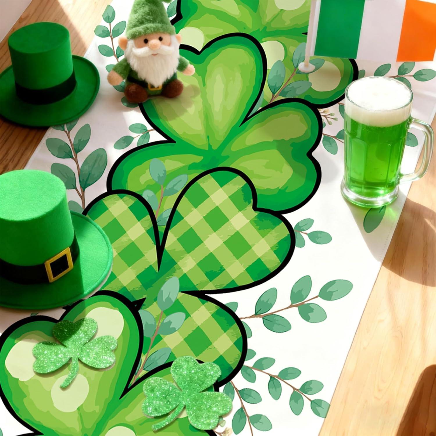image:imageMexican Fiesta Table Runner Cinco De Mayo Decorations for Fiesta Party Decorations Dia De Los Muertos Decorations Cinco De Mayo Rustic Linen Home Dining Room Kitchen Table DecorSt Patricks day