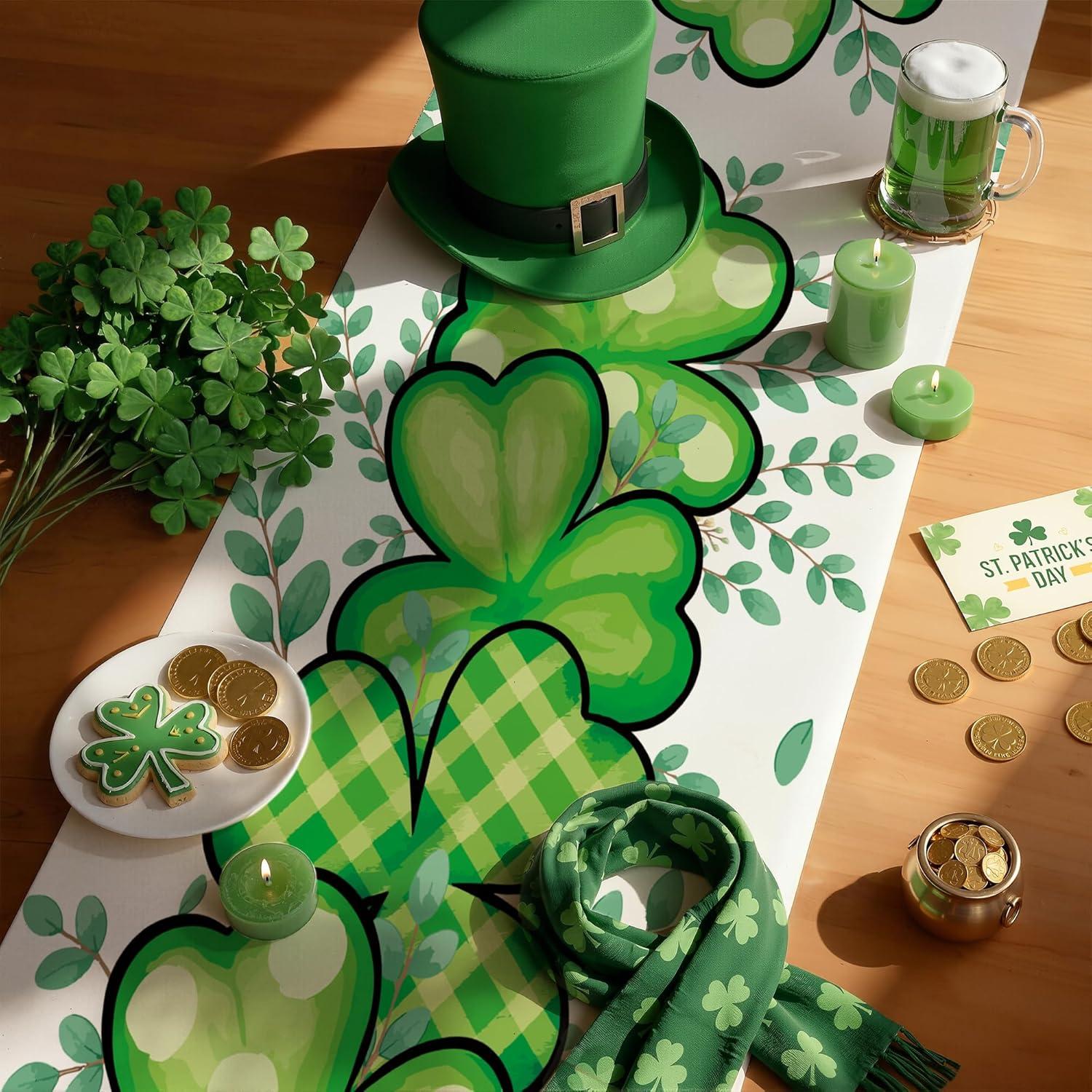 image:imageMexican Fiesta Table Runner Cinco De Mayo Decorations for Fiesta Party Decorations Dia De Los Muertos Decorations Cinco De Mayo Rustic Linen Home Dining Room Kitchen Table DecorSt Patricks day
