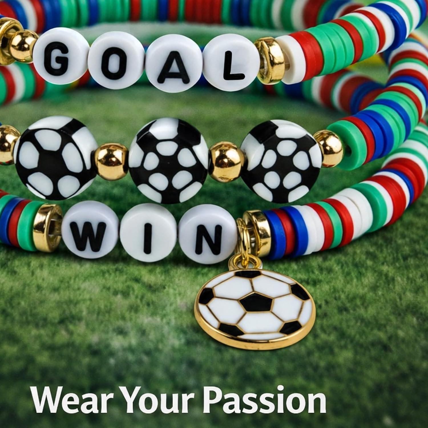 image:imageOHOME Cinco De Mayo Shirts for Women 6 Pack Mexican Bracelets for Men Fiesta Party Decorations Favors Supplies for Taco Cinco De Mayo Outfit Dresses AccessoriesSoccer