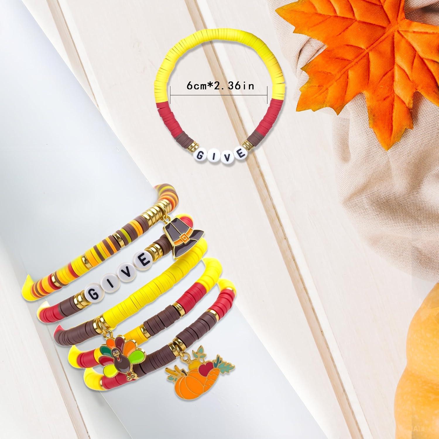 image:imageOHOME Cinco De Mayo Shirts for Women 6 Pack Mexican Bracelets for Men Fiesta Party Decorations Favors Supplies for Taco Cinco De Mayo Outfit Dresses AccessoriesThanksgiving