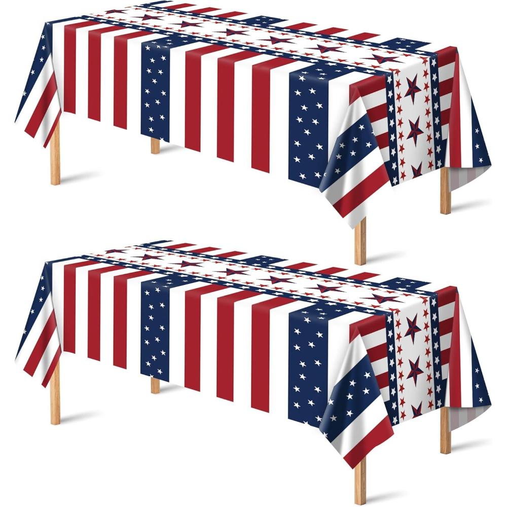 image:imageCinco De Mayo Decorations Fiesta Mexican Party Tablecloth Cinco De Mayo Table Decorations for Taco Party Mexican Theme Birthday Fiesta Party Favors Accessories for Home Dining Kitchen2 PackRed White Blue