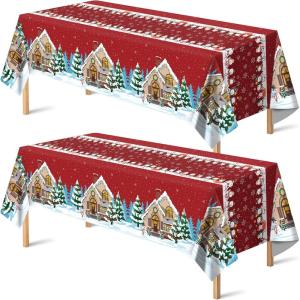 Cinco De Mayo Decorations – Fiesta Mexican Party Tablecloth | Cinco De Mayo Table Decorations for Taco Party – Mexican Theme Birthday Fiesta Party Favors Accessories for Home Dining Kitchen,2 Pack(Red Green White)