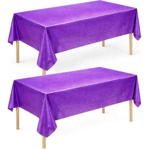 Cinco De Mayo Decorations – Fiesta Mexican Party Tablecloth | Cinco De Mayo Table Decorations for Taco Party – Mexican Theme Birthday Fiesta Party Favors Accessories for Home Dining Kitchen,2 Pack(Purple)
