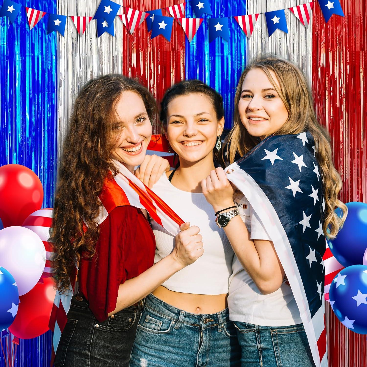image:imageGraduation Decorations 2026 Black Gold Streamers Backdrop Banner Graduation Party Decorations Indoor Outdoor Outside Class of 2026 Graduation Party Photo Booth Favors Supplies for Home Wall DoorRed white and blue