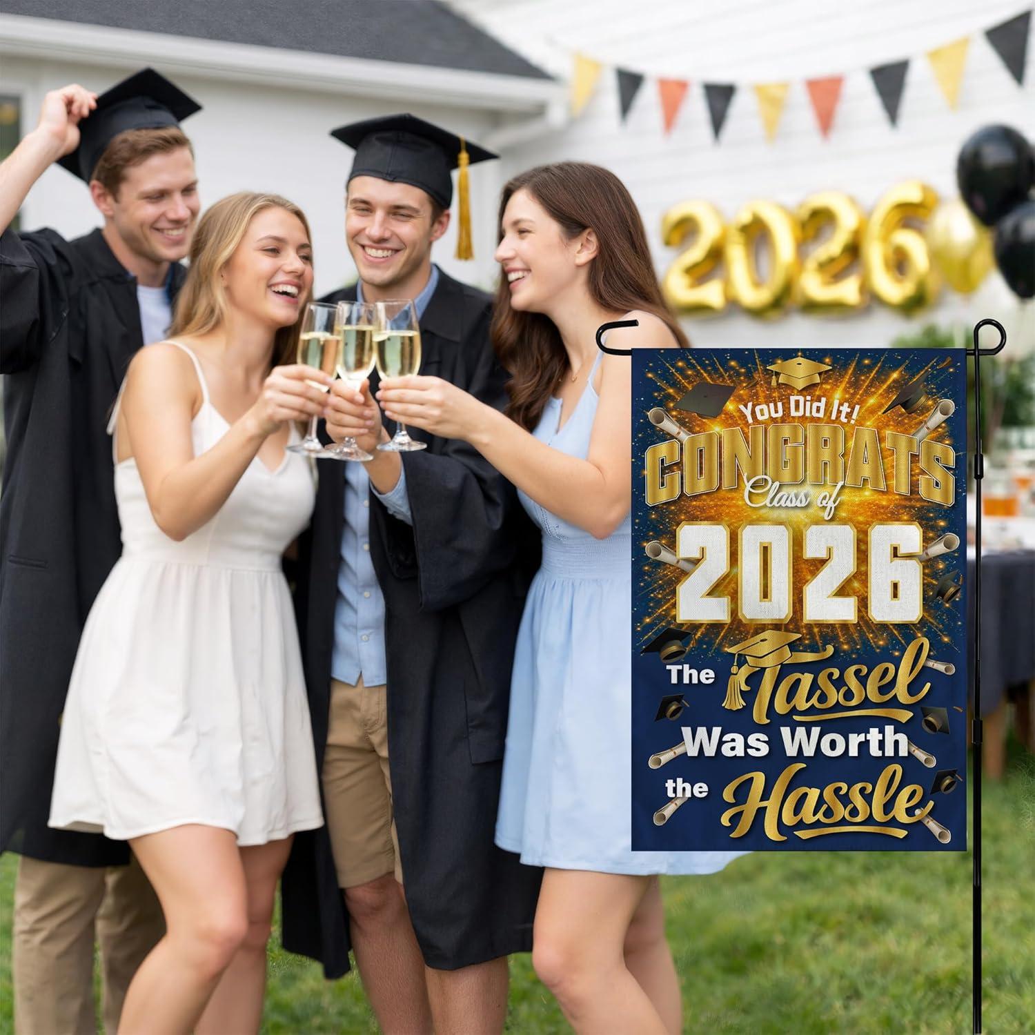 image:image4th of July Decorations 250th Anniversary Garden Flag 250 Years of Freedom Patriotic Banner Fourth of July Accessories for Garden Yard Porch Patio Lawn Outdoor Outside DecorBlue