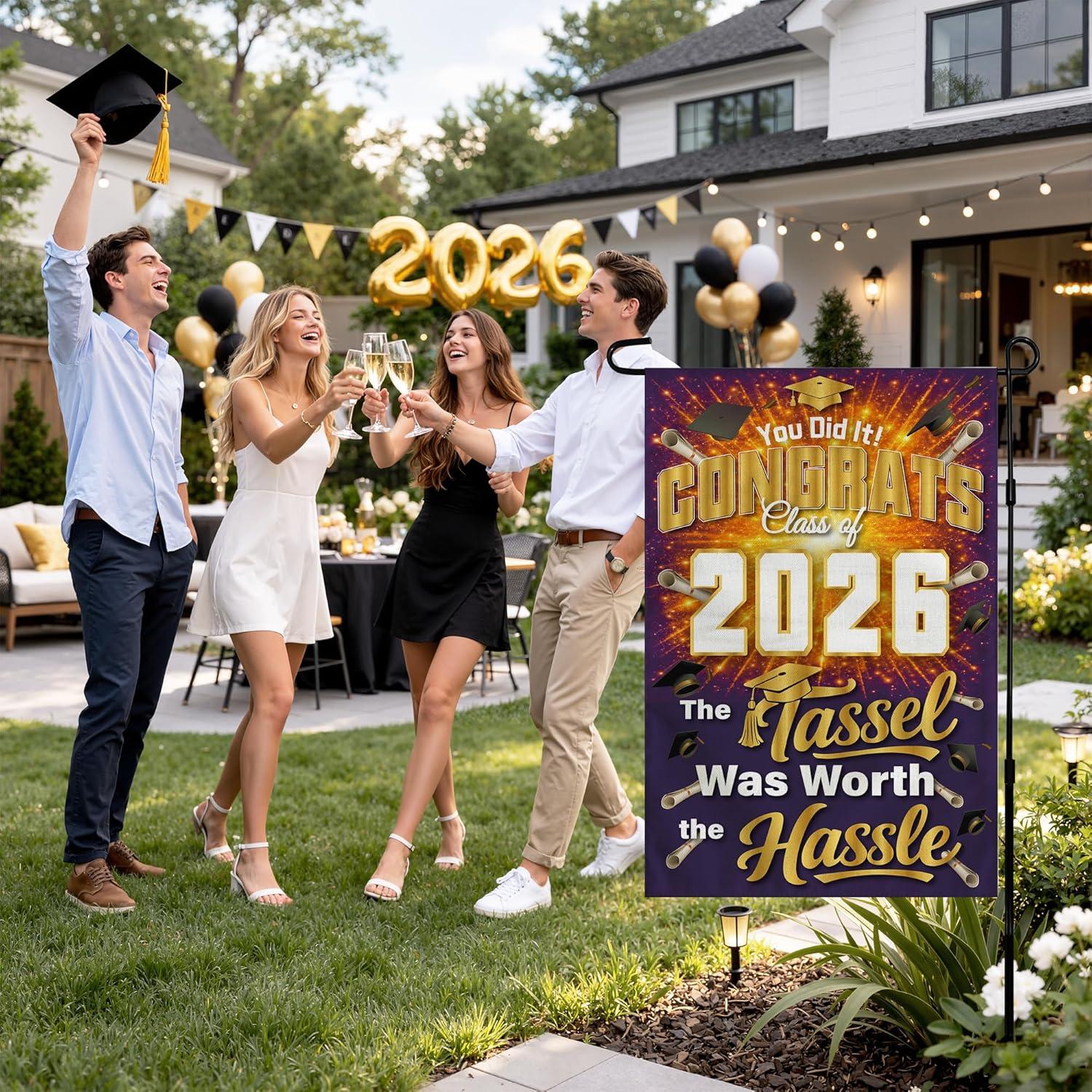 image:image4th of July Decorations 250th Anniversary Garden Flag 250 Years of Freedom Patriotic Banner Fourth of July Accessories for Garden Yard Porch Patio Lawn Outdoor Outside DecorPurple
