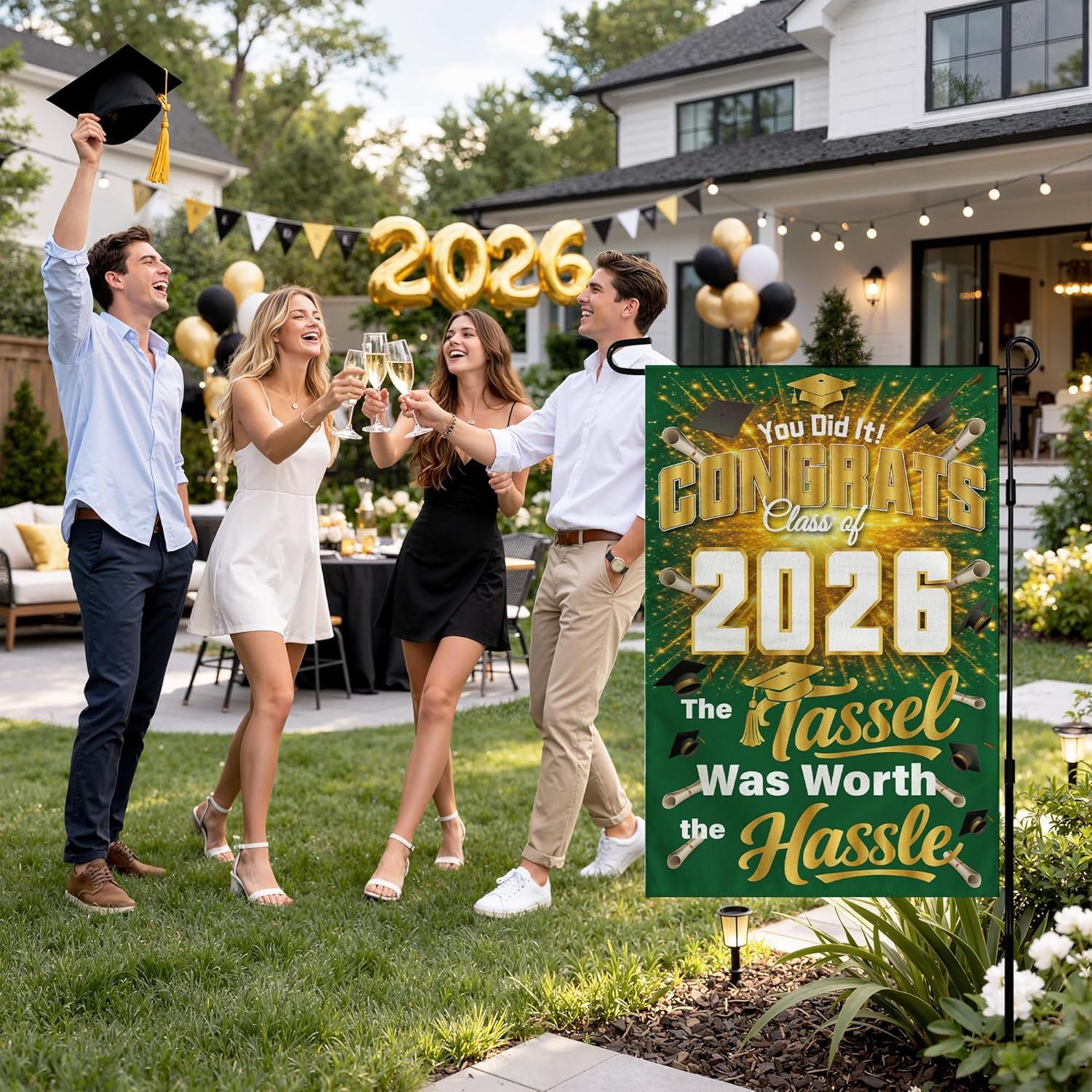image:image4th of July Decorations 250th Anniversary Garden Flag 250 Years of Freedom Patriotic Banner Fourth of July Accessories for Garden Yard Porch Patio Lawn Outdoor Outside DecorGreen