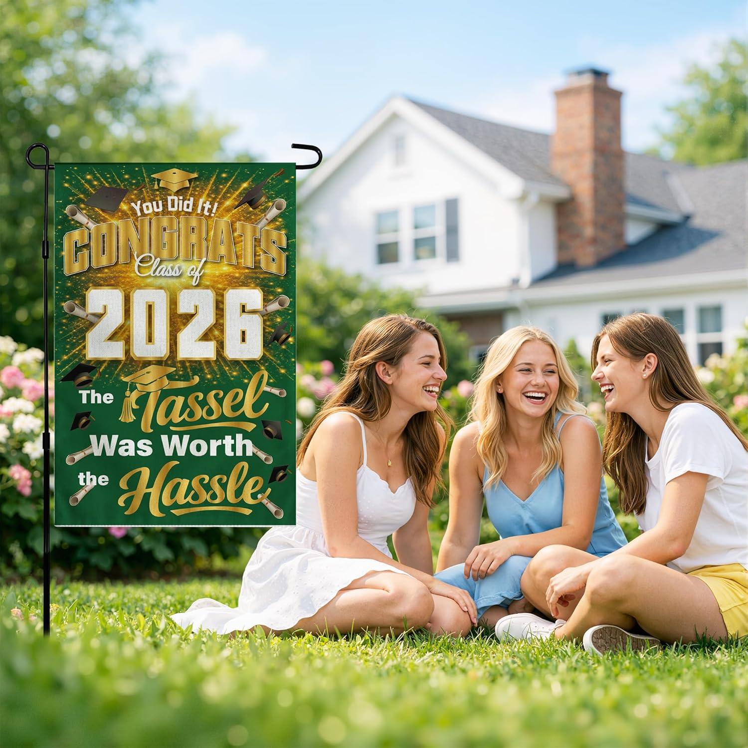 image:image4th of July Decorations 250th Anniversary Garden Flag 250 Years of Freedom Patriotic Banner Fourth of July Accessories for Garden Yard Porch Patio Lawn Outdoor Outside DecorGreen