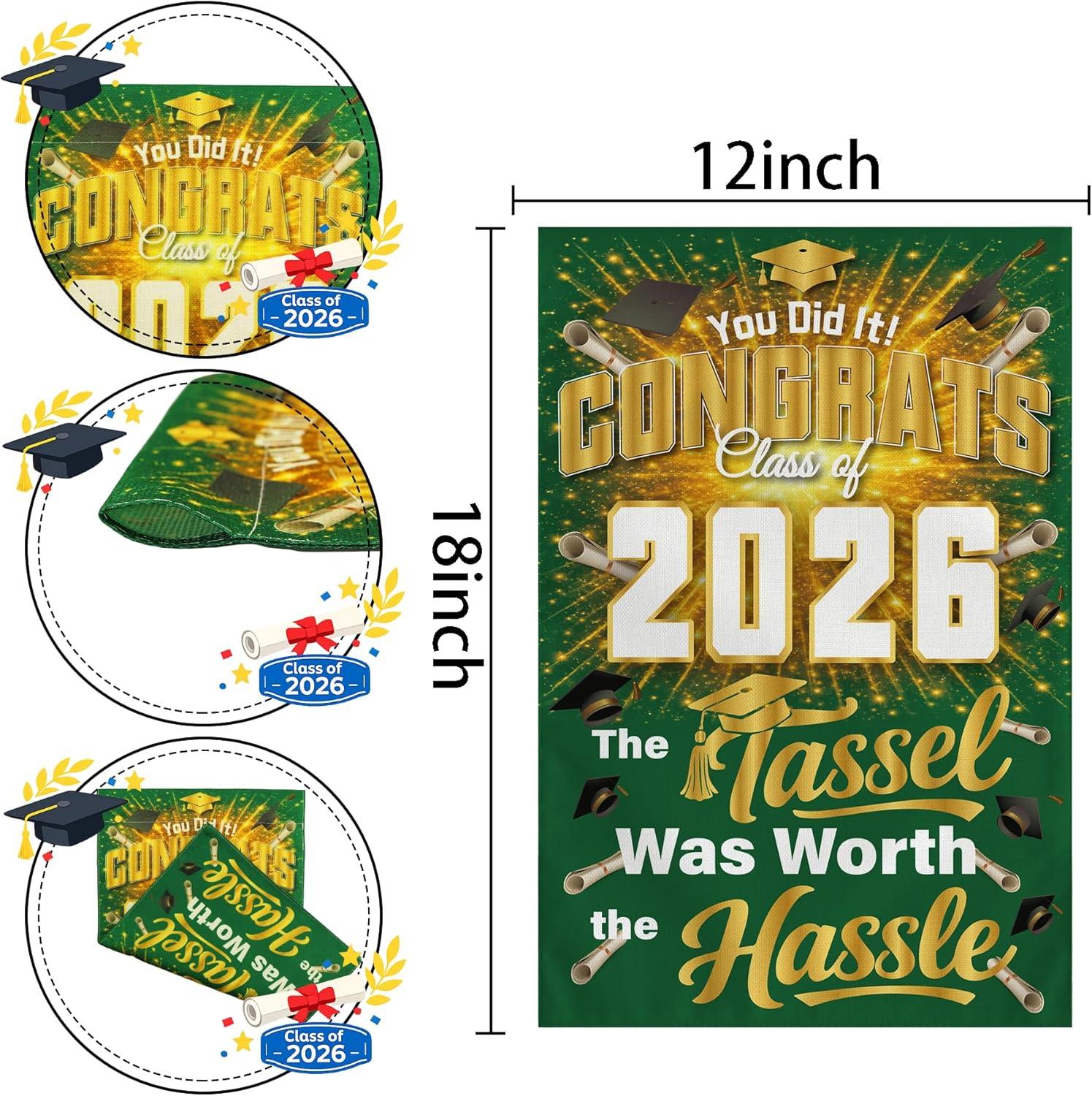 image:image4th of July Decorations 250th Anniversary Garden Flag 250 Years of Freedom Patriotic Banner Fourth of July Accessories for Garden Yard Porch Patio Lawn Outdoor Outside DecorGreen