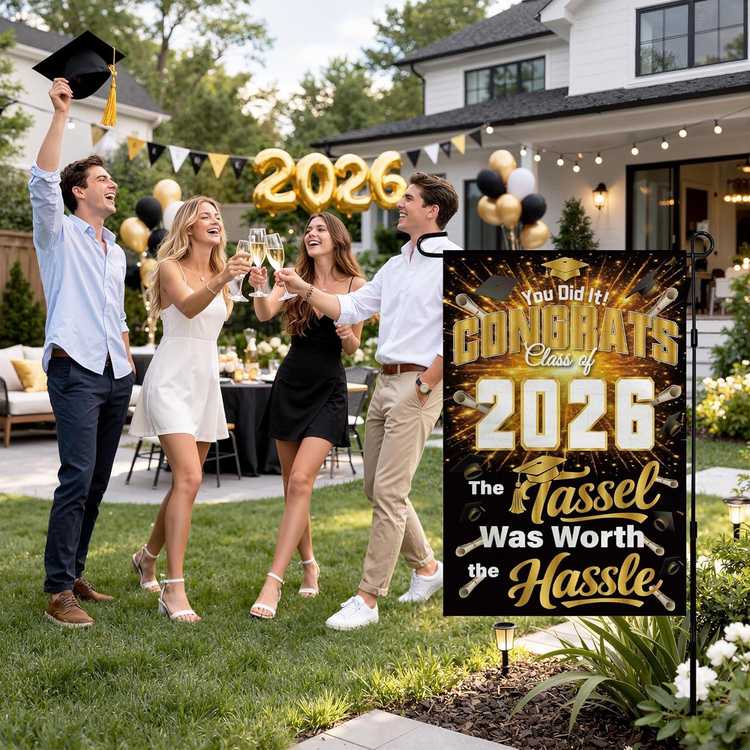 image:image4th of July Decorations 250th Anniversary Garden Flag 250 Years of Freedom Patriotic Banner Fourth of July Accessories for Garden Yard Porch Patio Lawn Outdoor Outside DecorBlack