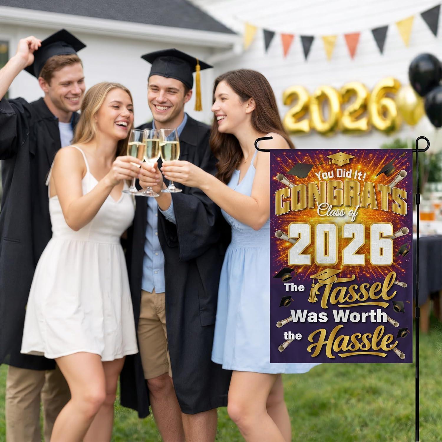 image:image4th of July Decorations 250th Anniversary Garden Flag 250 Years of Freedom Patriotic Banner Fourth of July Accessories for Garden Yard Porch Patio Lawn Outdoor Outside DecorPurple