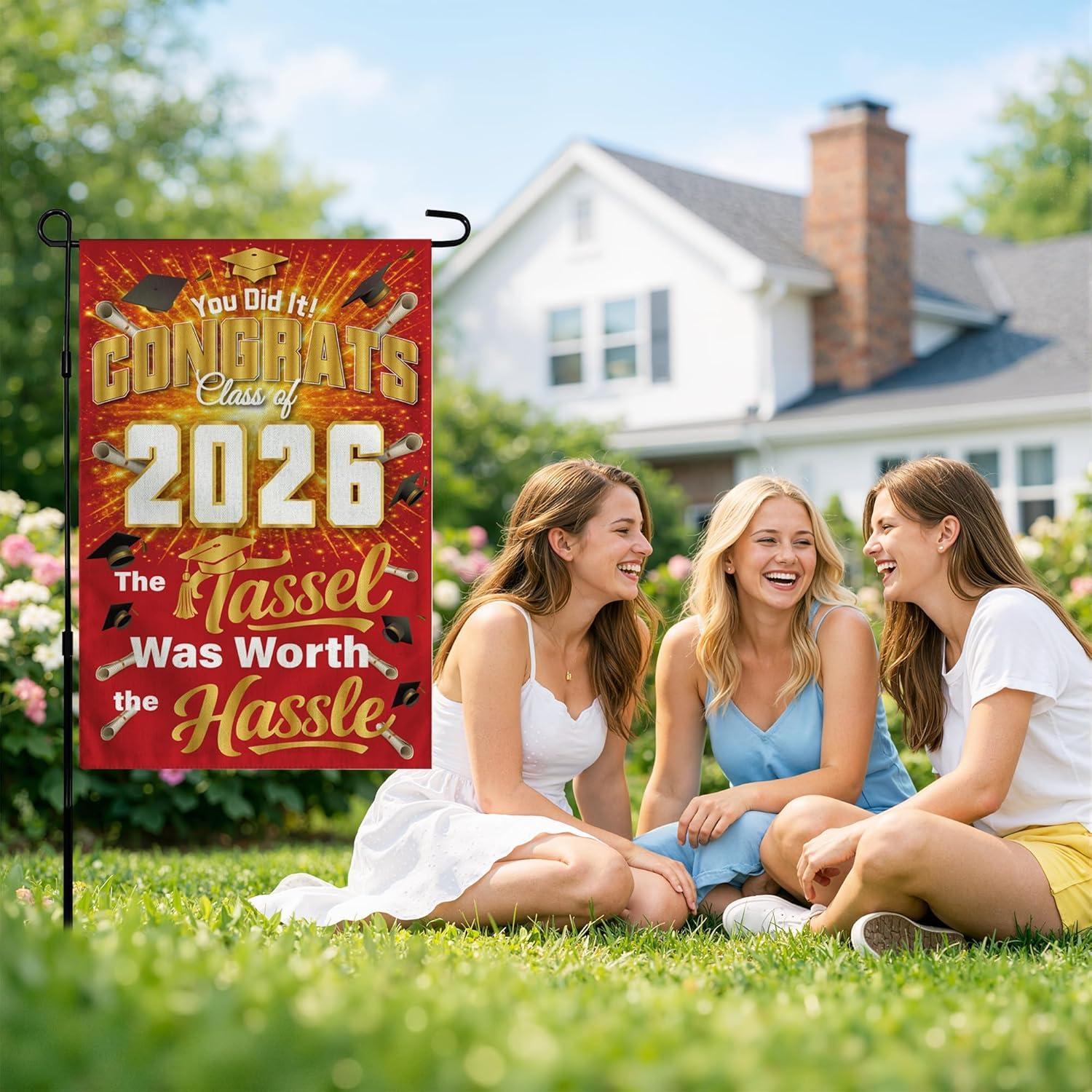 image:image4th of July Decorations 250th Anniversary Garden Flag 250 Years of Freedom Patriotic Banner Fourth of July Accessories for Garden Yard Porch Patio Lawn Outdoor Outside DecorRed