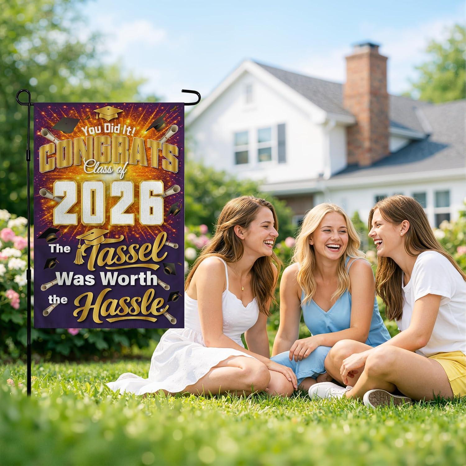 image:image4th of July Decorations 250th Anniversary Garden Flag 250 Years of Freedom Patriotic Banner Fourth of July Accessories for Garden Yard Porch Patio Lawn Outdoor Outside DecorPurple