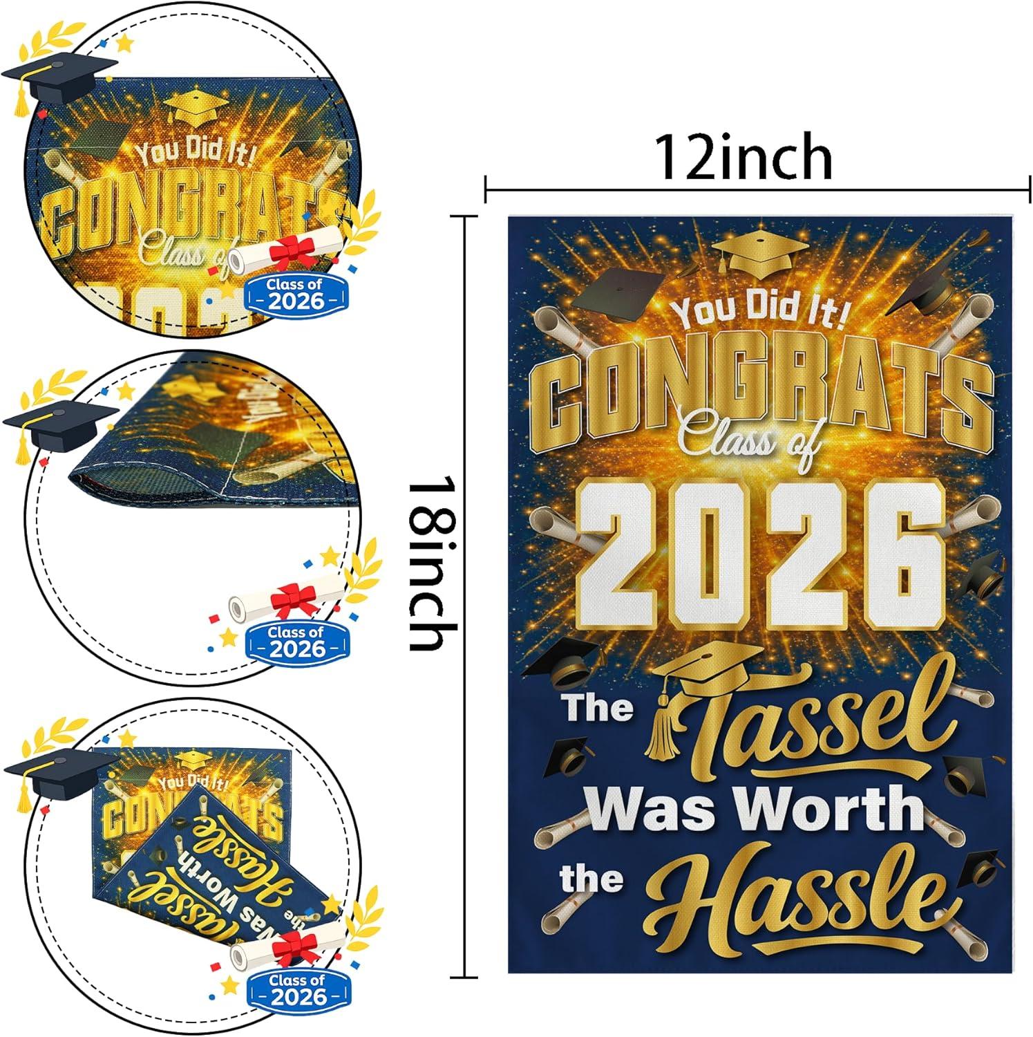 image:image4th of July Decorations 250th Anniversary Garden Flag 250 Years of Freedom Patriotic Banner Fourth of July Accessories for Garden Yard Porch Patio Lawn Outdoor Outside DecorBlue