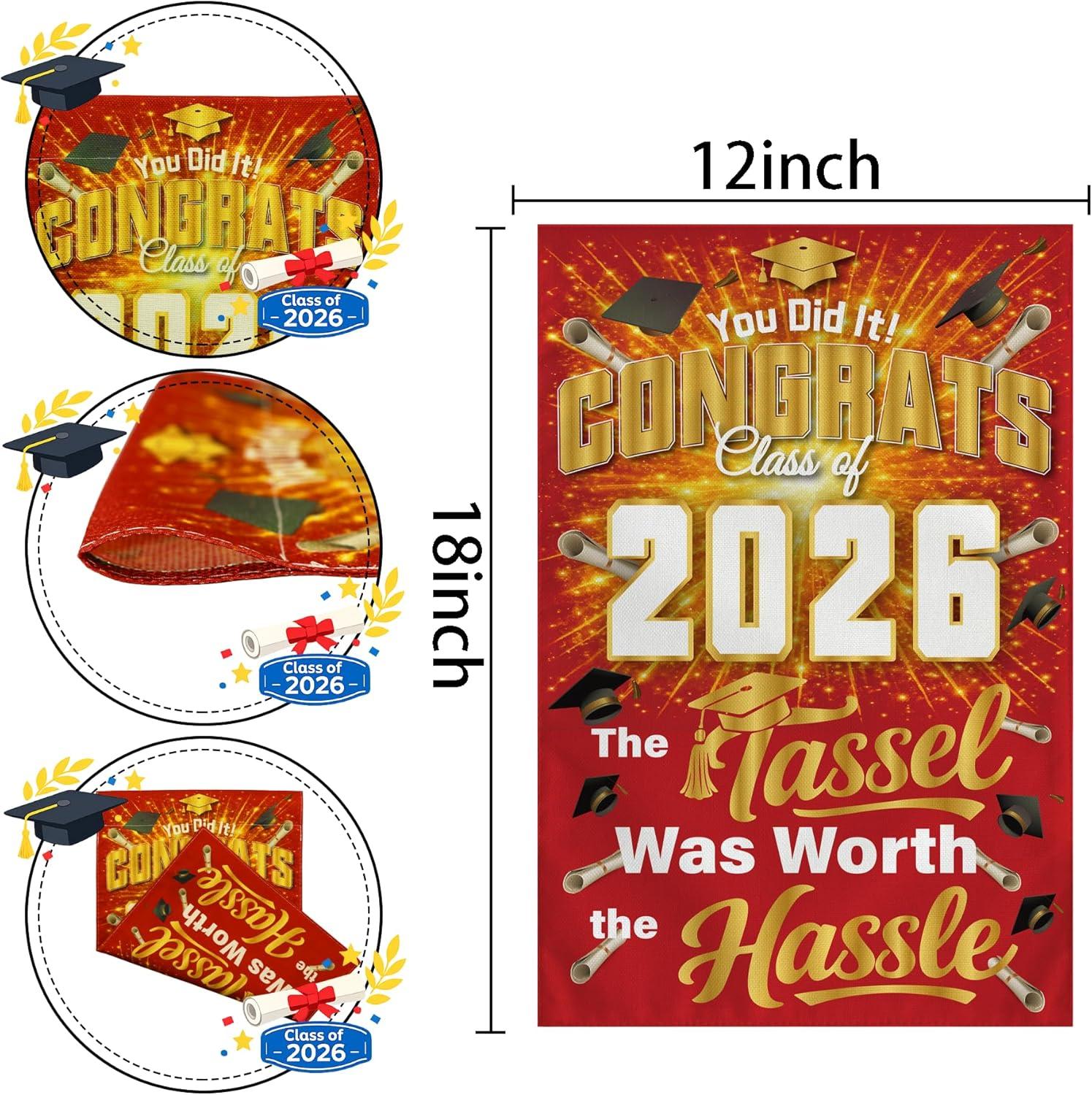image:image4th of July Decorations 250th Anniversary Garden Flag 250 Years of Freedom Patriotic Banner Fourth of July Accessories for Garden Yard Porch Patio Lawn Outdoor Outside DecorRed