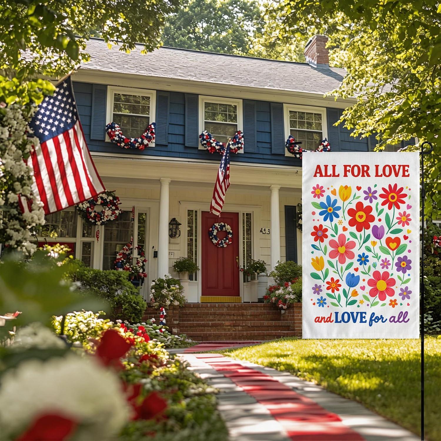 image:image4th of July Decorations 250th Anniversary Garden Flag Fourth of July Decor Patriotic USA Banner17762026 Independence Day Decorations Accessories for Garden Yard Porch Patio Lawn Outdoor OutsideRed Blue purple