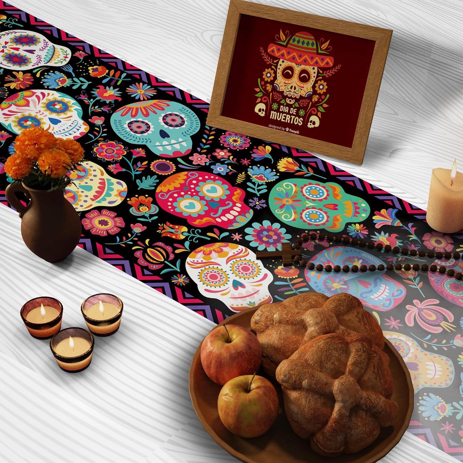 image:image4th of July Decorations 250th Anniversary USA Patriotic Table Runner 17762026 Independence Day Fourth of July Accessories Decor for Home Indoor Outdoor Party Suppliesdia de los muertos
