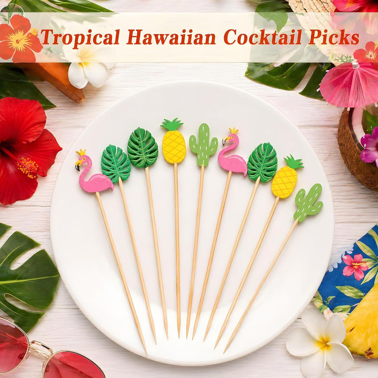 image:image4th of July Decorations 48PCS Patriotic Star Cocktail Picks Fourth of July Party Favors Supplies Decor Accessories Toothpicks for Appetizers Charcuterie Sandwich Cocktail Skewers SticksLuau