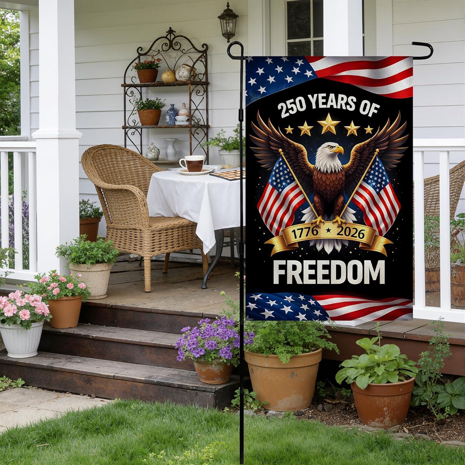 image:image4th of July Decorations Patriotic Stars Welcome Garden Flag Double Sided Fourth of July Accessories Patriotic Banner Memorial Day Decorations for Garden Yard Porch Patio Lawn Outdoor Outside DecorRedWhiteBlue