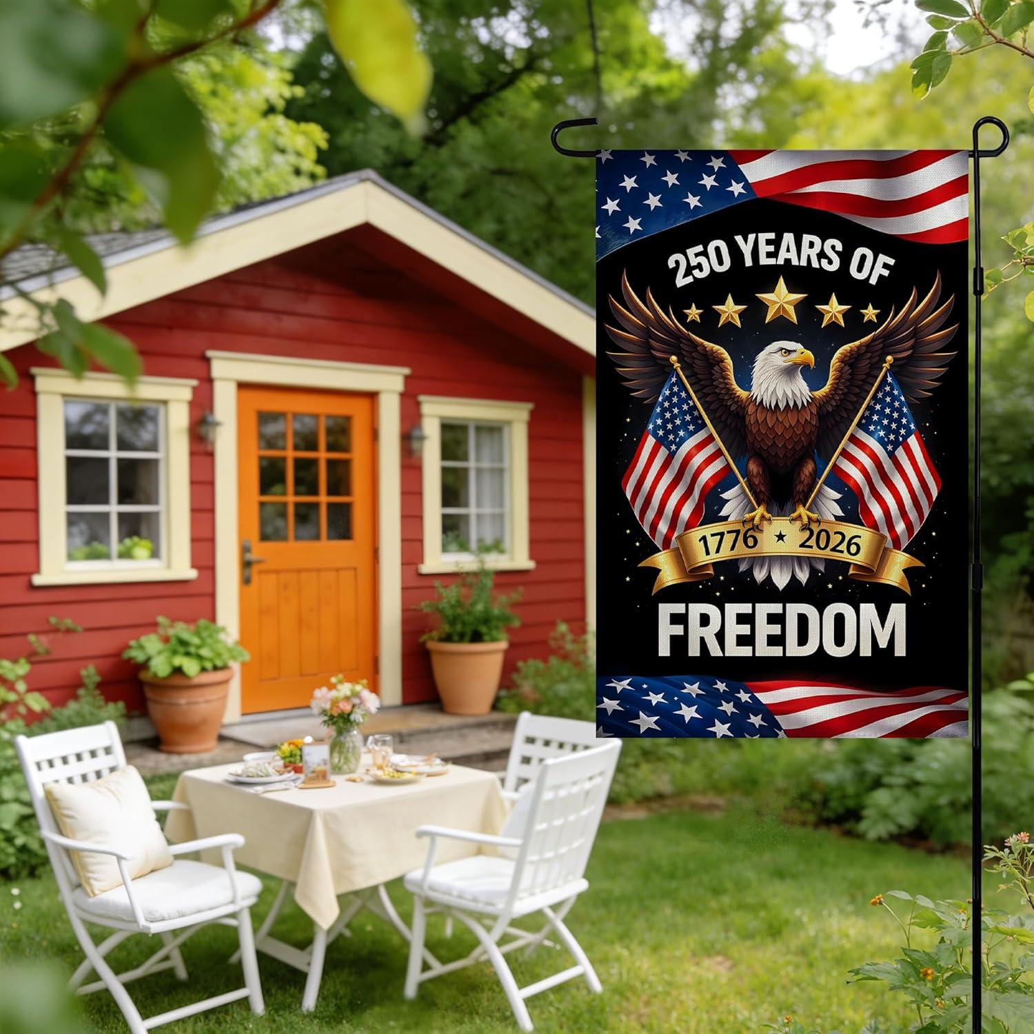 image:image4th of July Decorations Patriotic Stars Welcome Garden Flag Double Sided Fourth of July Accessories Patriotic Banner Memorial Day Decorations for Garden Yard Porch Patio Lawn Outdoor Outside DecorRedWhiteBlue