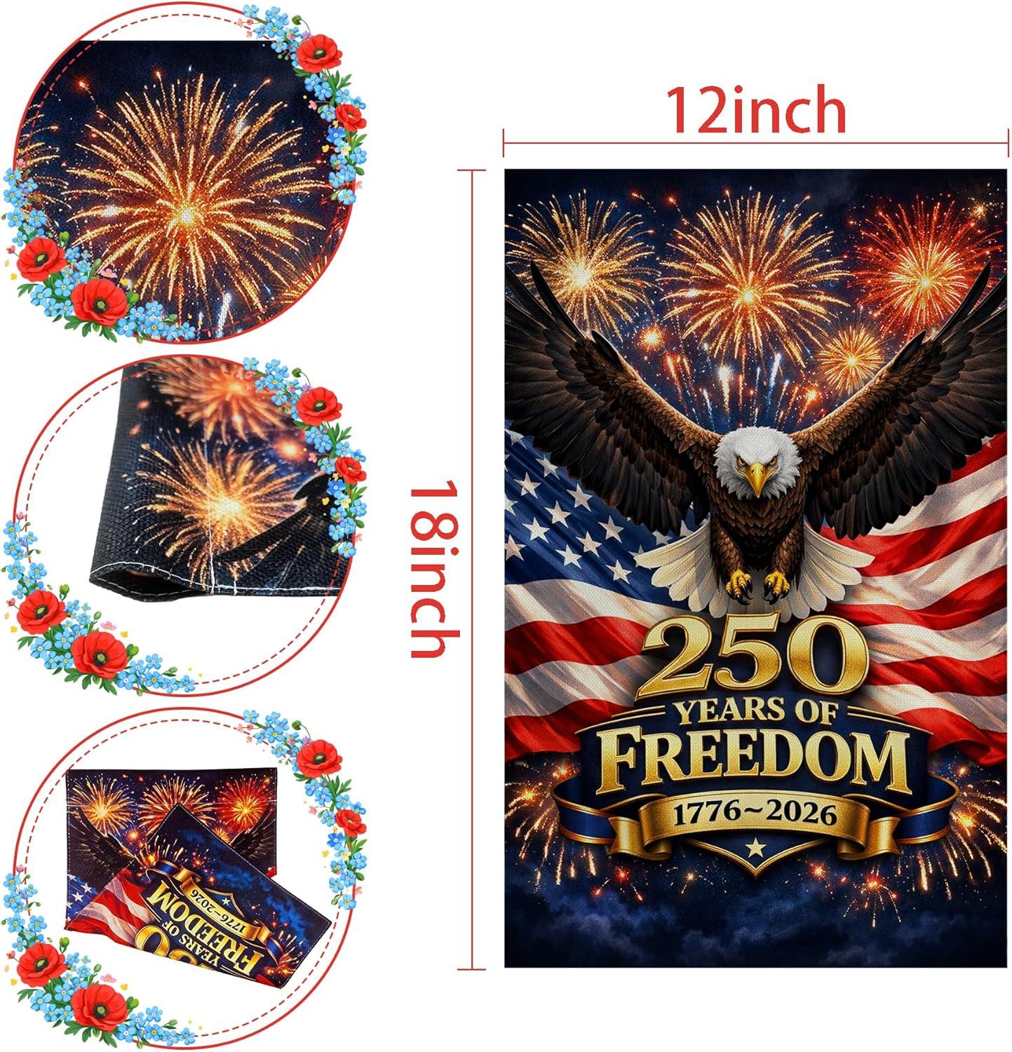 image:image4th of July Decorations Patriotic Stars Welcome Garden Flag Double Sided Fourth of July Accessories Patriotic Banner Memorial Day Decorations for Garden Yard Porch Patio Lawn Outdoor Outside DecorRed White Blue