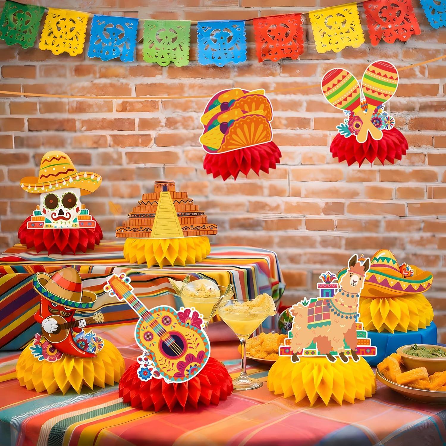 image:imageHawaiian Luau Party Decorations 9 PCS Hawaiian Luau Honeycomb Table Centerpiece for Tiki and Luau Hawaiian Party Favors Supplies Tropical Party Decorations for Summer Beach Pool Birthday WeddingCinco De Mayo