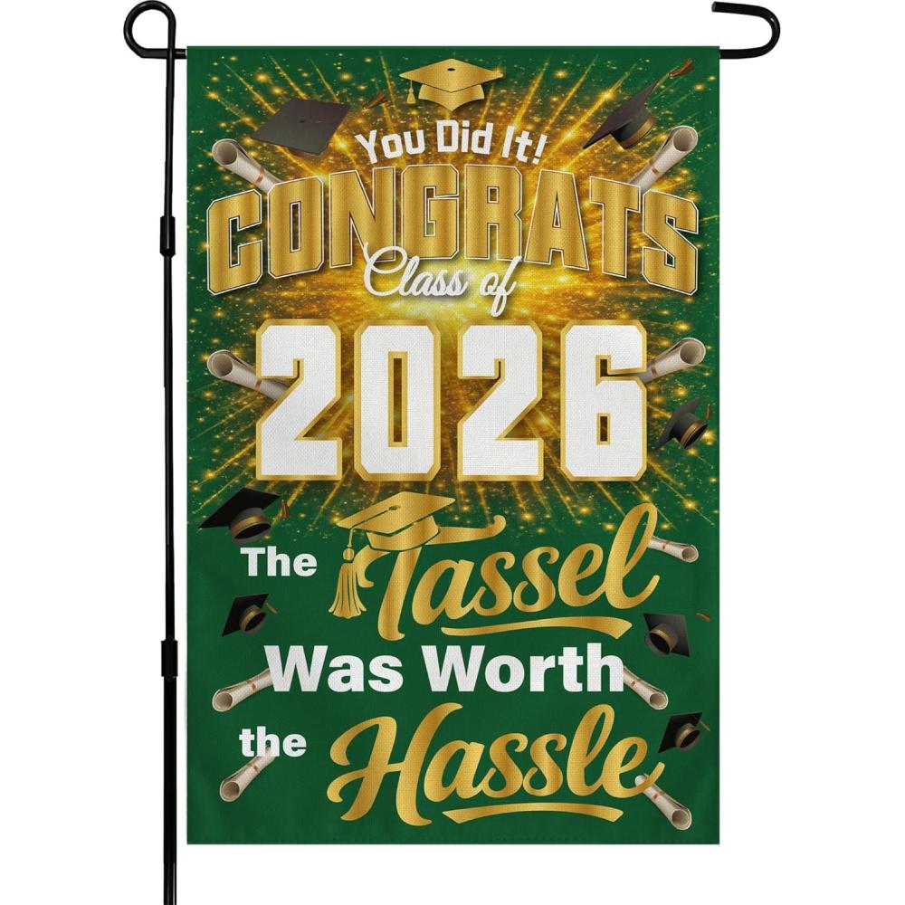 image:image4th of July Decorations 250th Anniversary Garden Flag 250 Years of Freedom Patriotic Banner Fourth of July Accessories for Garden Yard Porch Patio Lawn Outdoor Outside DecorGreen
