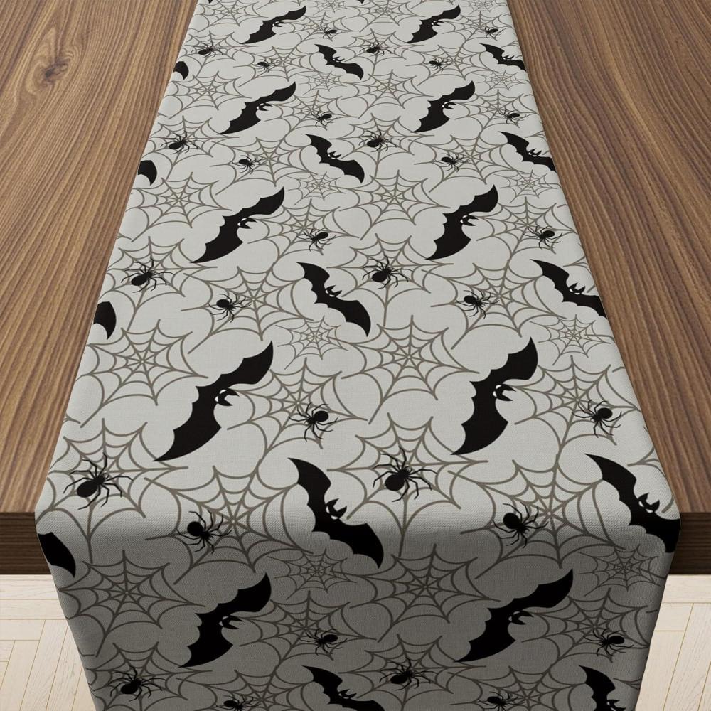 image:image4th of July Decorations  250th Anniversary Patriotic Table Runner for Memorial Day  17762026 Fourth of July Accessories Table Decor Party Supplies for Home Indoor OutdoorHalloween Bat