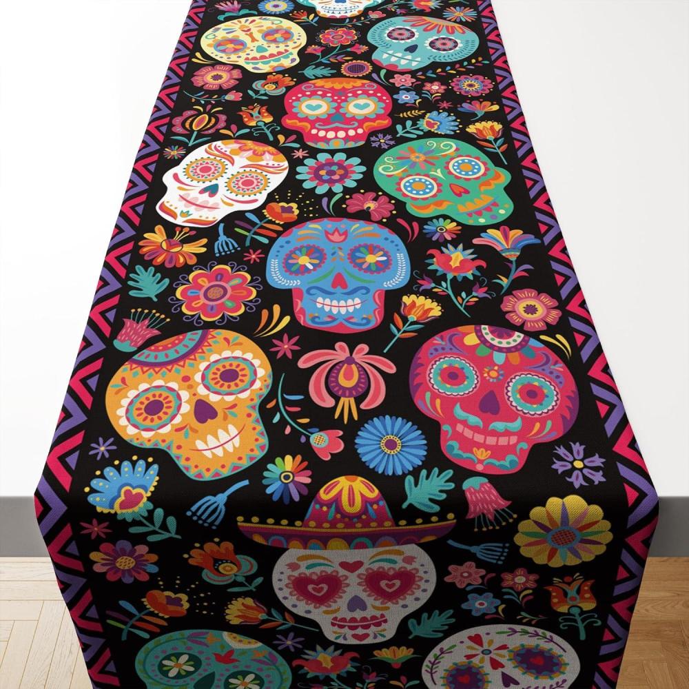image:image4th of July Decorations 250th Anniversary USA Patriotic Table Runner 17762026 Independence Day Fourth of July Accessories Decor for Home Indoor Outdoor Party Suppliesdia de los muertos