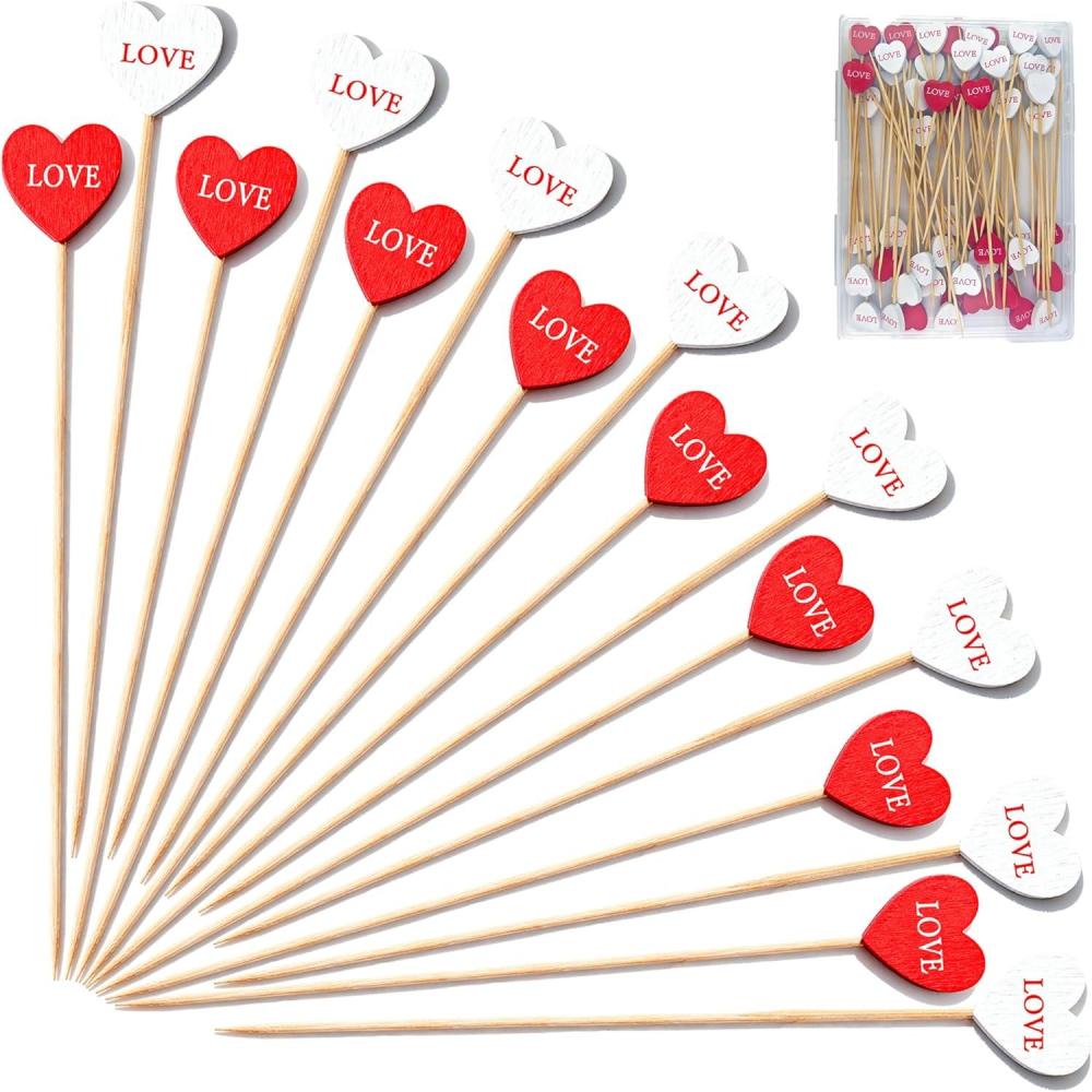 image:image4th of July Decorations 48PCS Patriotic Star Cocktail Picks Fourth of July Party Favors Supplies Decor Accessories Toothpicks for Appetizers Charcuterie Sandwich Cocktail Skewers SticksValentines