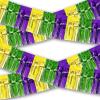 image:image4th of July Decorations  2 Pack Red White and Blue Streamer for 250th Anniversary  Fourth of July Accessories Party Favors for Outdoor Outside Home  Memorial Day Patriotic Flag Banner Decor10 FTPurple Green Gold