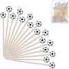 image:image4th of July Decorations  48PCS Patriotic Star Cocktail Picks  Fourth of July Party Favors Supplies Decor Accessories Toothpicks for Appetizers Charcuterie Sandwich Cocktail Skewers SticksSoccer