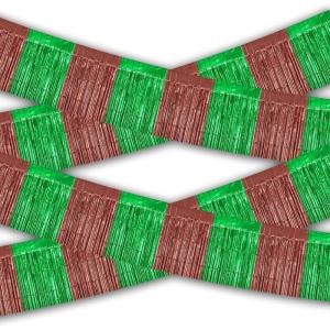 4th of July Decorations – 2 Pack Red White and Blue Streamer for 250th Anniversary | Fourth of July Accessories Party Favors for Outdoor Outside Home – Memorial Day Patriotic Flag Banner Decor,10 FT(Green Brown)