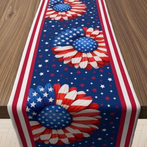 4th of July Decorations – 250th Anniversary Patriotic Table Runner for Memorial Day | 1776–2026 Fourth of July Accessories Table Decor Party Supplies for Home Indoor Outdoor(4th of july)
