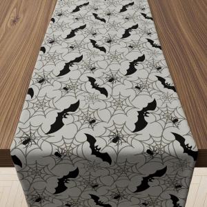 4th of July Decorations – 250th Anniversary Patriotic Table Runner for Memorial Day | 1776–2026 Fourth of July Accessories Table Decor Party Supplies for Home Indoor Outdoor(Halloween Bat)