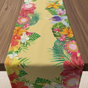 4th of July Decorations – 250th Anniversary Patriotic Table Runner for Memorial Day | 1776–2026 Fourth of July Accessories Table Decor Party Supplies for Home Indoor Outdoor(Luau)