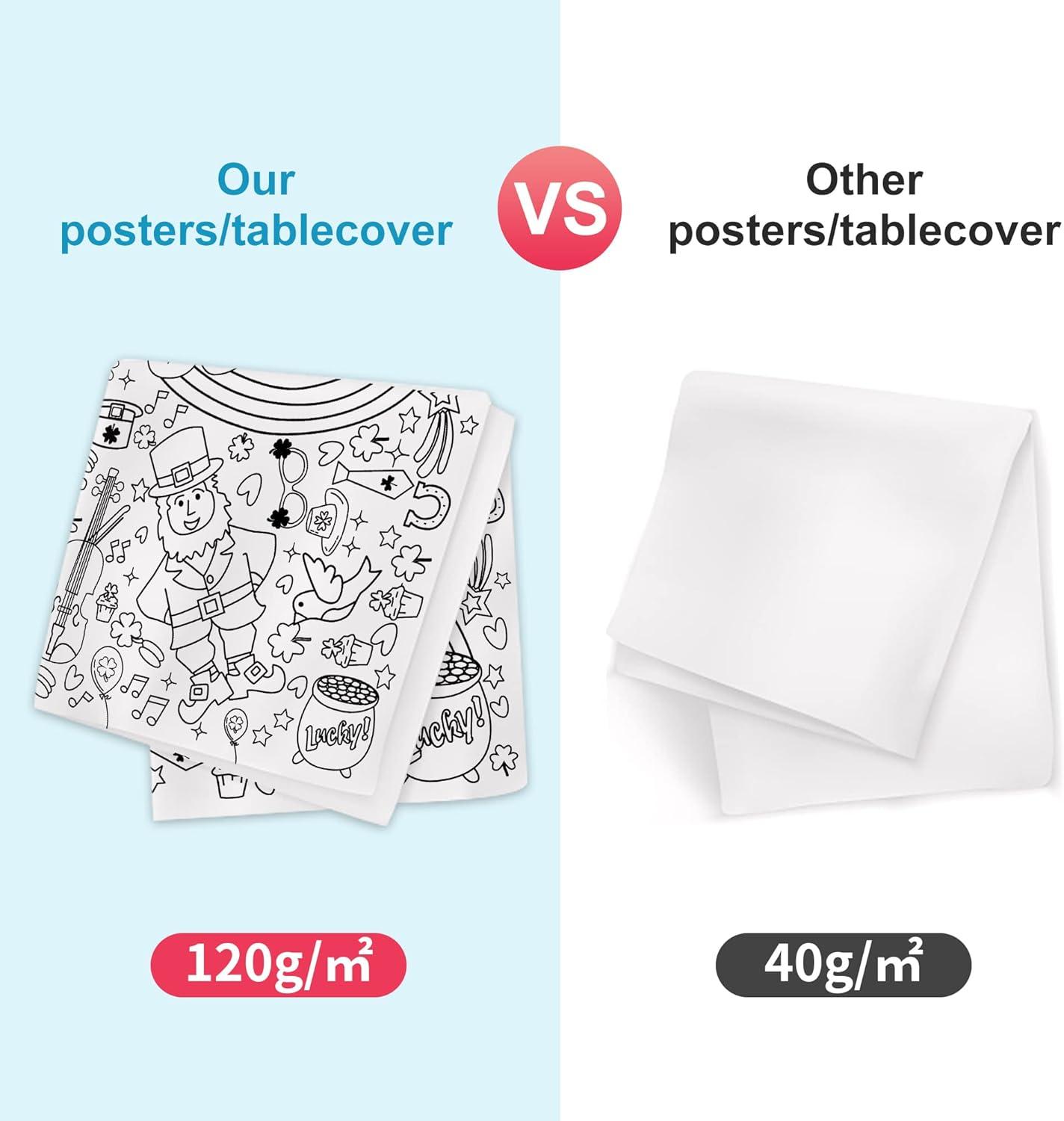 image:imageOHOME Back to School Giant Coloring PosterTablecloth Back to School Decorations 30 x 72 Inches Kindergarten School Supplies for Kids Back to School Gifts for Kids Banner Classroom Must HavesSt Patricks Day
