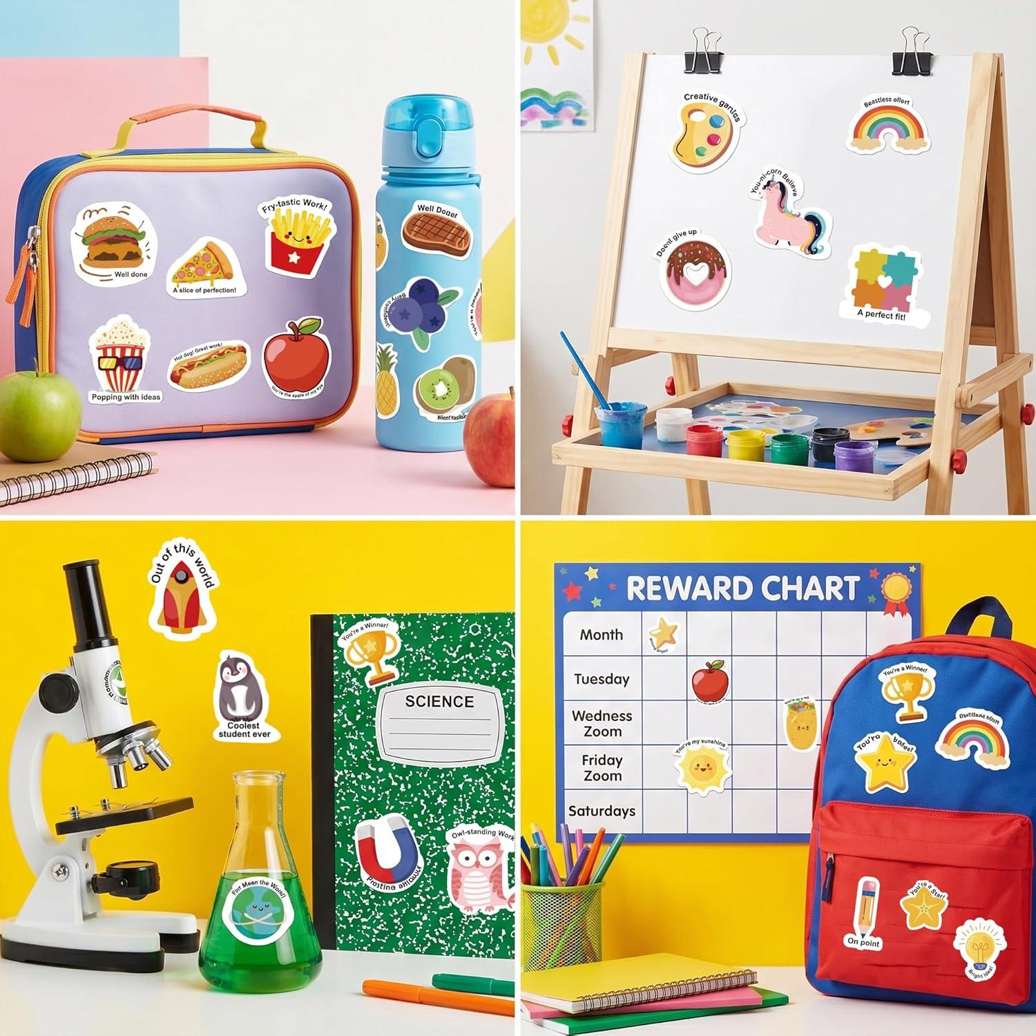image:imageOHOME Back to School Supplies 120 PCS Teacher Motivational Stickers for Kids Students Teacher Must Haves Supplies Stuff Essentials Gifts for Classroom DecorInspirational Positive Reward StickersBack to School