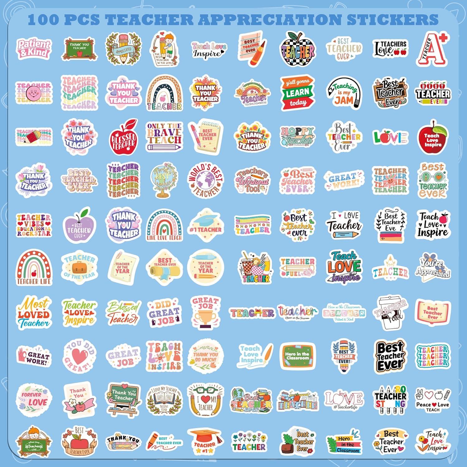 image:imageOHOME Back to School Supplies 120 PCS Teacher Motivational Stickers for Kids Students Teacher Must Haves Supplies Stuff Essentials Gifts for Classroom DecorInspirational Positive Reward StickersTeacher Appreciation