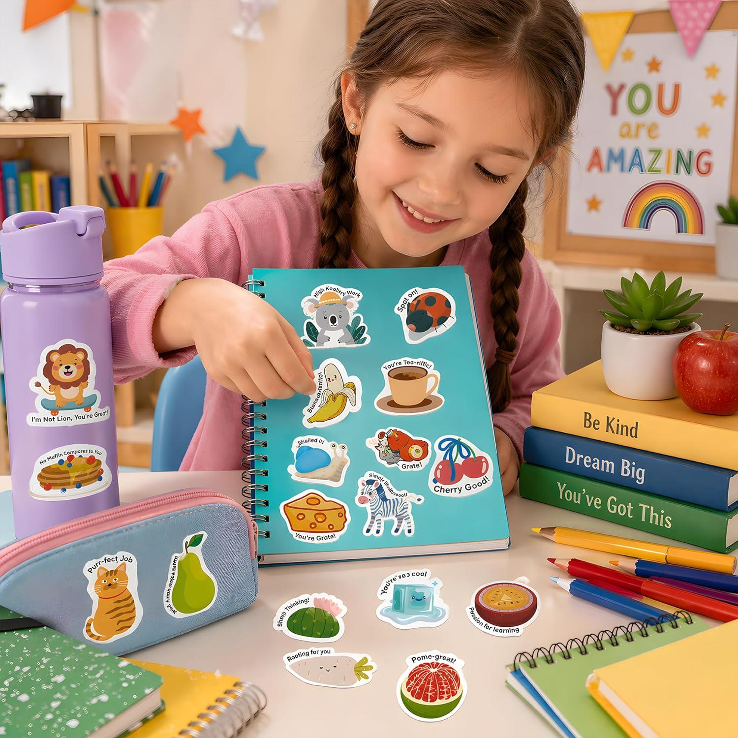 image:imageOHOME Back to School Supplies 120 PCS Teacher Motivational Stickers for Kids Students Teacher Must Haves Supplies Stuff Essentials Gifts for Classroom DecorInspirational Positive Reward StickersBack to School
