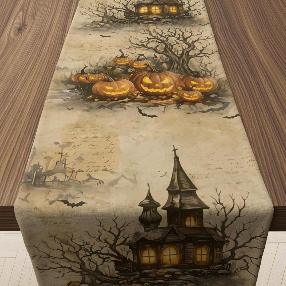 image:imageBack to School Decorations  Welcome Back to School Table Runner  First Day of School Decorations for Home Party Favors amp Gifts SuppliesHalloween Castle