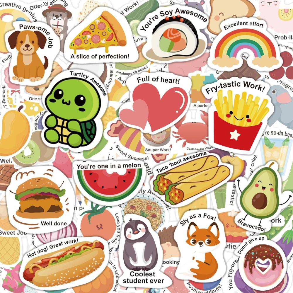 image:imageOHOME Back to School Supplies 120 PCS Teacher Motivational Stickers for Kids Students Teacher Must Haves Supplies Stuff Essentials Gifts for Classroom DecorInspirational Positive Reward StickersBack to School