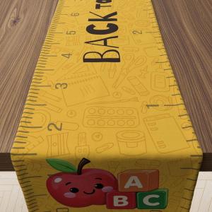 Back to School Decorations – Welcome Back to School Table Runner | First Day of School Decorations for Home Party Favors & Gifts Supplies(Back to school)