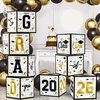 image:imageOHOME 8 Pack Graduation Decorations 2026  Graduation Party Decorations 2026  Balloon Boxes for Class of 2026 Party Favors Supplies  Yard Signs Banner Backdrop Decor RedBlack
